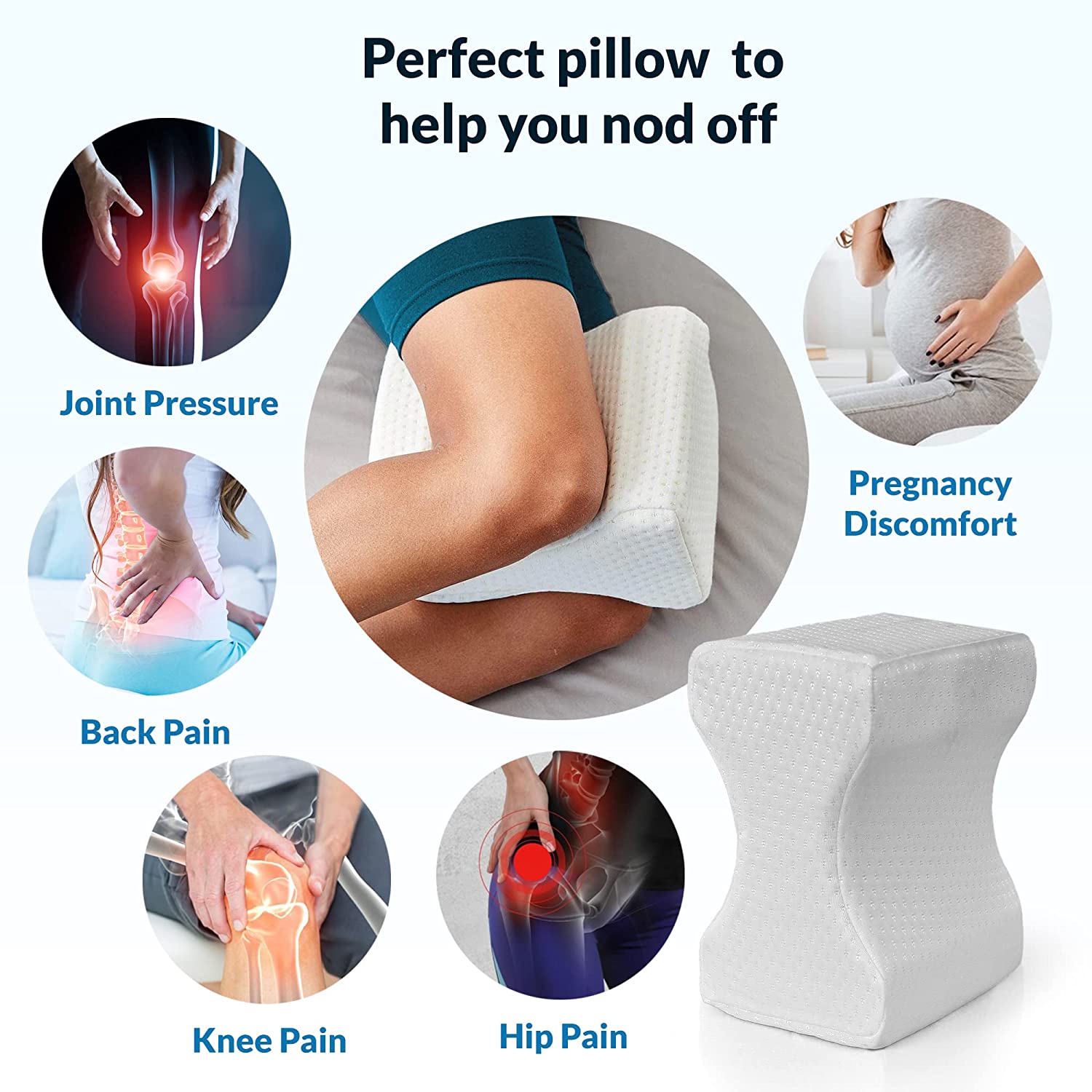 Leg Pillow - Relief For Back Pain While Side Sleeping